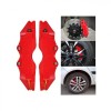 Set 2 Ornamente Etrier Auto Rosii, Plastic, Marime S, Tuning Exterior, ALM