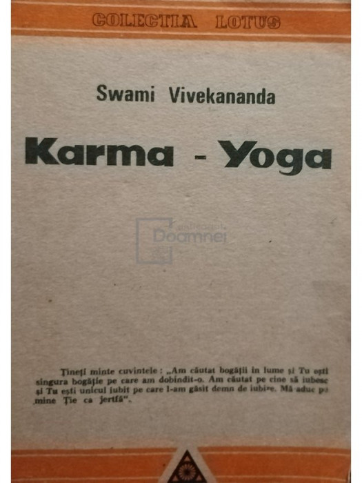 Swami Vivekananda - Karma yoga (editia 1990)