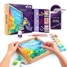 Set creativ - Sensory Art - Modelling clay 3D Wood&amp;Craft Ocean Calm | Okto Clay