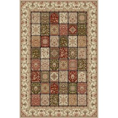 Covor Model Lotos 1518-110, Marime 60 x 110 cm, Multicolor, Inaltime Fir 8 mm, Antialergic, Polipropilena, Living, Dormitor, Sufragerie, Birou