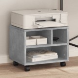 Cumpara ieftin Suport pentru imprimantă cu roți, gri beton, 41x32x34,5 cm