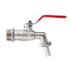 Set robinet IBC 3 / 4&quot; cu filet exterior de 1&quot; si evacuare furtun 3 / 4&quot;, Geko G70189