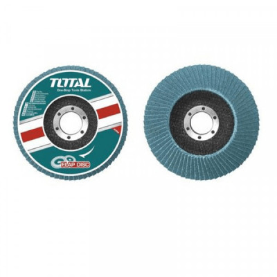 TOTAL - DISC ABRAZIV CU ZIRCONIU 125MMX22MM ,P80 PowerTool TopQuality foto