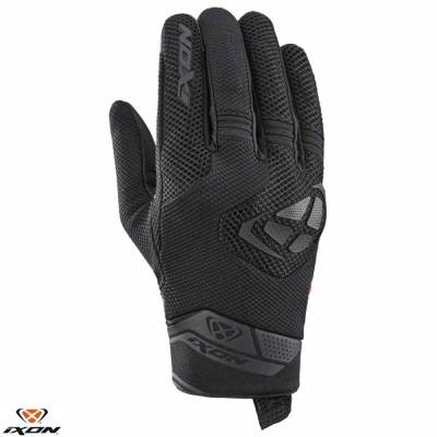 Manusi barbati pentru scuter - motocicleta Roadster vara textil/piele Ixon model MIG 2 Air Flow MS culoare: negru &amp;ndash; degete tactile 2XL (11/12) foto