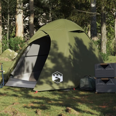 Gossi cort camping cupola 2 persoane verde masliniu impermeabil foto