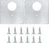 Set 2 elemente de reparare a balamalei, mzoLife&reg;, Otel inoxidabil, cu Suruburi