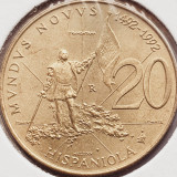 2701 San Marino 20 Lire 1992 Colombus Discovery of America km 282, Europa