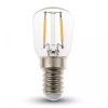 Bec LED Filament V-TAC E14 ST26 2W 4000K Alb Neutru, Forma Tubulara, 180lm, 220-240V, 20000h