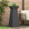 vidaXL Vază pe pilon Negru 40 x 40 x 100 cm Oțel 873852