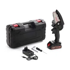 Mini drujb&Auml; portabil&Auml; cu lan&Egrave;, baterie 24v &Egrave;i valiz&Auml; transport, pentru gr&Auml;din&Auml;rit &Egrave;i t&Auml;ieri lemn