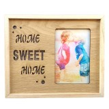 Cumpara ieftin Rama Foto Home Sweet Home cu Lumini LED, 10x15 cm, MDF Maro, Birou/Masa, 25x21 cm