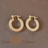 Cercei model nou texturati 2.3 cm , Finisaj lucios si texturat, eleganta fara compromis