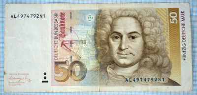 Bancnota 50 MARK marci germane circulate - 1 August 1991 foto