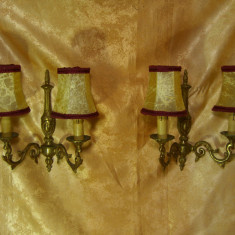Set aplice bronz dore sec 19 stil Baroc Victorian, antique