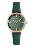 Cumpara ieftin Ceas Dama Juicy Couture JC1326RGGN, Inox 34mm, Curea Piele Verde, Quartz, Analog, Rezistent Apa 3ATM