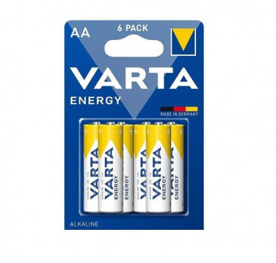 Set 6x Baterii AA Varta Energy, LR6, Alcaline, 1.5 Volti C993 foto