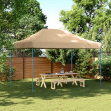 Cort de petrecere pliabil Pop-Up, 410x279x315 cm, bej GartenMobel Dekor, vidaXL