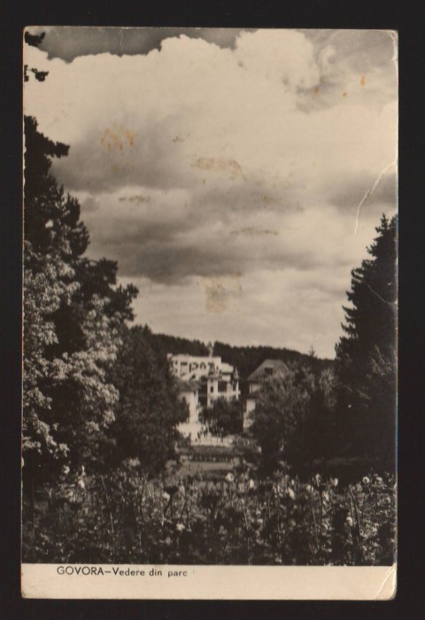 CPIB 19502 CARTE POSTALA - GOVORA. VEDERE DIN PARC, RPR