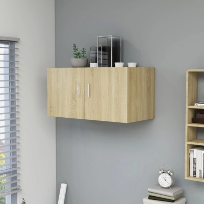 Gossi dulap montat pe perete stejar sonoma 80x39x40cm lemn prelucrat foto