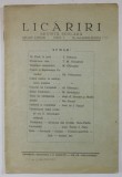 LICARIRI , REVISTA SCOLARA , ANUL I , NR. 3-4 , APRILIE - MAI , 1937