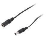 Cablu Alimentare DC 5,5/2,1 mm Negru 2x0,5mm2