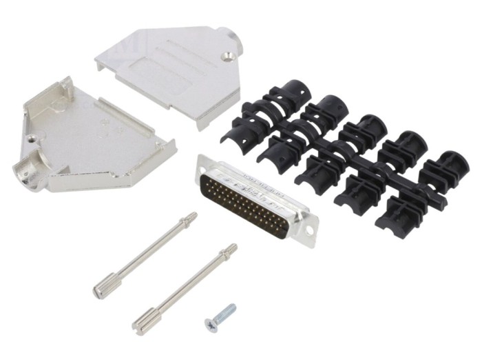 Conector D-Sub 44P tată, lipire cablu