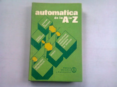 AUTOMATICA DE LA A LA Z - GABRIEL IONESCU foto