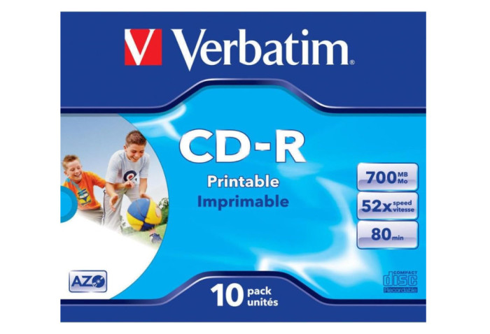 CD-R Verbatim 10 bucati, 52x, 700MB - RESIGILAT
