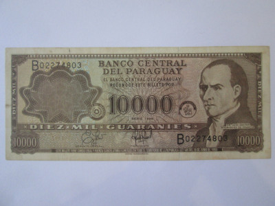 Paraguay 10000 Guaranies 1998 foto