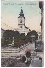 #2405 Romania, Szatmar Nemeti, Satu Mare, carte postala circulata 1911 foto