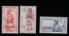 Inini , Colonii franceze 1941 - Omnibuse , Apararea tarii , serie 3 valori, dantelate , MNH , Mi.49-51, Militar, Nestampilat