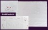 Fata de perna 82x70cm - broderie sparta cusuta de mana, motiv flori si spice