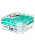 Cumpara ieftin Cutie depozitare alimente Sistema Bento Cube TO GO 1.25 L mint, Sistema Plastics