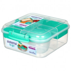 Cutie depozitare alimente Sistema Bento Cube TO GO 1.25 L mint