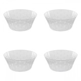 Set boluri, 4 piese, 1.5 L, Plastic, Transparent