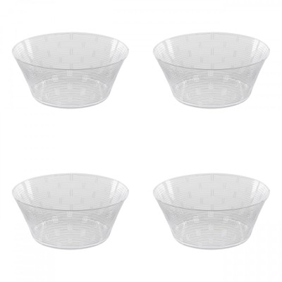 Set boluri, 4 piese, 1.5 L, Plastic, Transparent foto