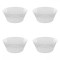 Set boluri, 4 piese, 1.5 L, Plastic, Transparent