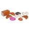 Set jucarii Alimente, chec, croissant, oua din plastic, ATU-087211