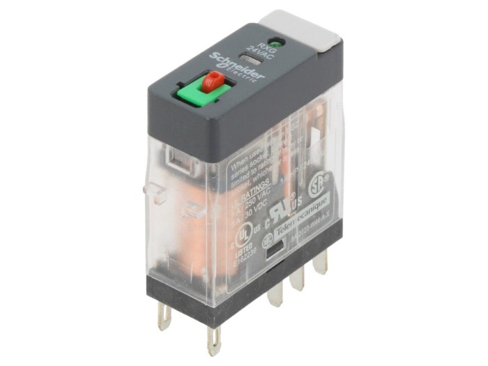 Releu electromagnetic DPDT 24VAC 5A