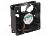 Ventilator 80x80x25mm, 12V DC, volum aer 69.29m3/h, lagar Vapo, SUNON - MF80251V1-1000U-G99
