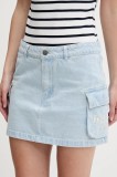 Karl Kani fustă din denim mini, evazati, PD00001820