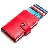 Portofel RFID iUni P2, 10 carduri, Rosu