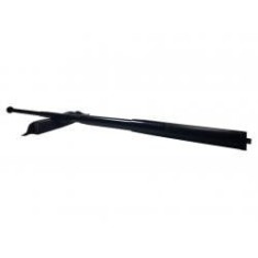 Baston telescopic din otel, 3 sectiuni, negru, 77 cm