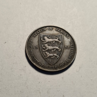Jersey 1/24 of Shilling 1877 H foto