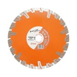 Disc diamantat turbo segmentat 230x22.23mm, segment 8mm pentru BCA, caramida, sapa, beton armat Breckner Germany