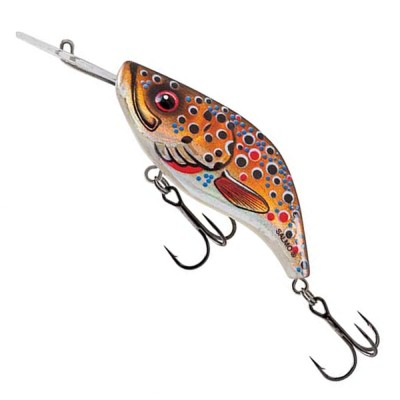 Vobler SALMO Sparky Shad - Floating, 4cm, 3.5g, Brown Holographic Trout, 1buc/pac foto
