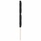 Tablie cap Negru 80 cm Catifea - 5