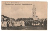 SV * BISTRITA * NUNTA SASEASCA LA SAT * Stampila Cenzura, Circulata, Necirculata, Fotografie, Printata