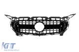 Grilaj tip GT vopsit &icirc;n negru, potrivit pentru Mercedes A Design GT 2 usi C190 2014-2016 Performance AutoTuning