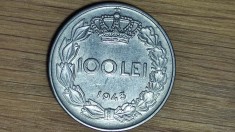 Romania - moneda de colectie istorica - 100 lei 1943 - calitate impecabila ! - Regele Mihai I